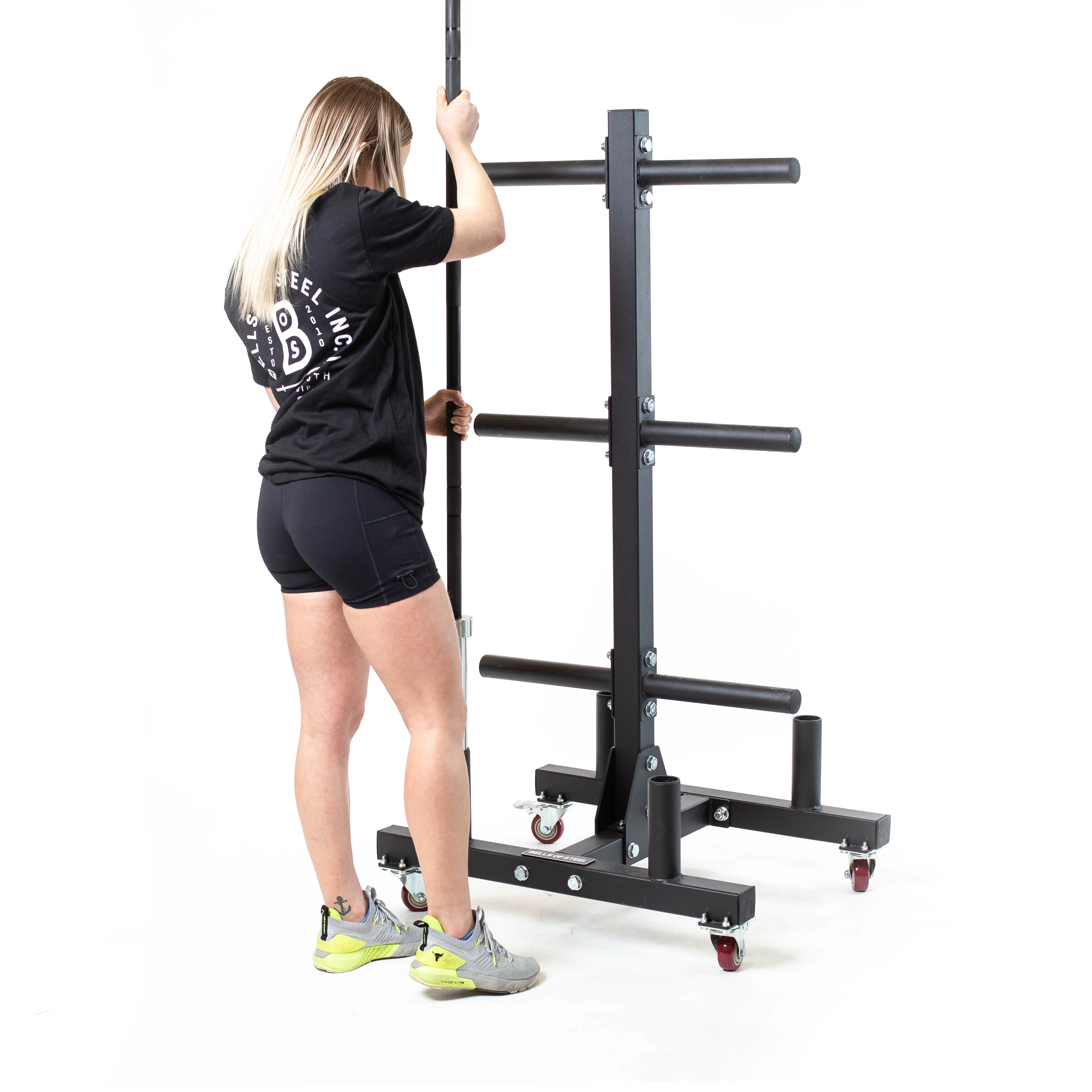 Bumper Plate Weight Tree And Bar Holder - Image 4